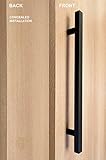 モダン& Contemporary 1 " x 1 "正方形ラダースタイル/ One Single Sided / Concealed Fixing /ドアプルハンドル/ステンレススチール/商用/住宅