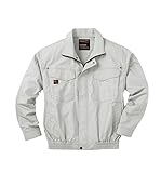 空調服-長袖ワークブルゾン 服のみ　KU91400 6（シルバー） M
