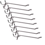 jtw- 6 " PegボードペグボードフックガレージWork Shopストレージ表示スチールシルバーカラーセット100個。