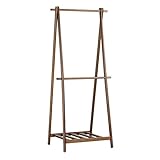 arne ハンガーラック 木製 洋服掛け ダブル 棚付き 玄関収納 agora コートハンガー ウォールナット