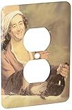 3dRose LLC lsp_149702_6 Buveur De Vin by Etienne Jeaurat Man with a Bottle of Wine and a Wine Glass 