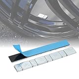 Nakk One バランスウェイト 鉄製 5g 10g 貼り付けタイプ ホイールバランサー用 タイヤ交換・調整用 重り 強力テープ付き 自動車 バイク対応 ゴルフ アイアン 筋トレ ダンベル (120g(5g/10g刻み）)