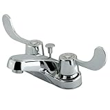 Kingston Brass KB181 Two Handle 4 in. Centerset Lavatory Faucet with Retail Pop-up