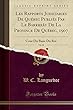 Les Rapports Judiciaries de Québec Publiés Par Le Barrreáu de la Province de Québec, 1907, Vol. 16: Cour Du Banc Du Roi (Classic Reprint)