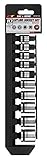 パフォーマンスツールw38194 3 /8 "ドライブユニバーサルスプラインソケットセット、メトリック、10ピースSAE
