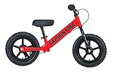 キャプテンスタッグ(CAPTAIN STAG) キッズバイク ペダルなし自転車 トレーニングバイク [後ろブレーキ/スタンド/フットステップ/ハンドルパッド/ウレタンタイヤ] 標準装備 12インチ レッド YG-1461