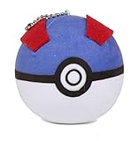 Pokemon Go Pokeball GreatボールソフトPlush Kids Toyキーチェーン