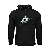 NHLダラス星スエードCrest Eliユースプルオーバーパーカー、YL、ブラック