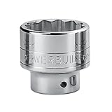 Powerbuilt 641770 1' Dr. 12 Pt. SAE Standard Socket, 2' [並行輸入品]