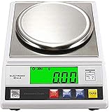 CGOLDENWALL デジタルはかり0.01g×600g 電子天秤高精度 電子スケール 精密な計量器 皿寸法Φ140㎜ 風袋引き・計数機能 皿はかり卓上 (600g)