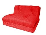 ソファーベッド 【バウアー】 スエード調 レッド