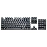Corsair Strafe RGB MK 2、K 70、K 68、K 63、K 65、K 95、K 90メカニカルゲーミンググキーボードに適した104キーカスタマイズ可能なブラックミニマリストスタイルフォント透過型キーキャップセット (ロゴキーの組み合わせ)