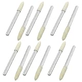 DealMux 12個3ミリメートルシャンク3ミリメートル径コニカルウールはボブズ研磨ツールフェルト