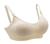 iLoveSIA (アイラブシア) マタニティ ブラジャー 授乳 2Wayオープン ノンワイヤー 薄黄 S