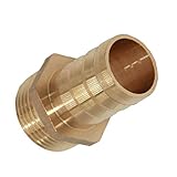 Pagoda型25mm 1ソリッド真鍮バーベッドホース継手コネクターアダプター。