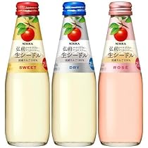 Amazon.co.jp: ニッカ弘前 生シードル 200ml 飲み比べ 3種×2本 [ 合計6