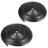 ＦＵＫＵＭＩＤＯ エアロモール ゴム ヘッドライト 車 ドア フェンダーモール ドアエッジ プロテクター t字 型 5ｍ 黒 ブラック 幅8mm 2個