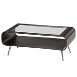 不二貿易 曲げ木 センターテーブル ブラウン 96372