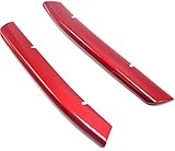 FUKUARE 新型 CX-5 CX5 KF系 フロント バンパー グリル ガーニッシュ (レッド)