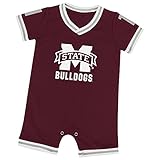 幼児NCAAミシシッピ州ブルドッグRunback Onesie (チームカラー)