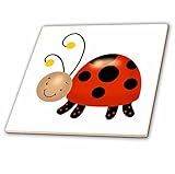 3droseラス・ビリントン・デザインNursery Designs – Cute Ladybug Illustration – タイル 6-Inch-Ceramic ct_237146_2