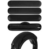 Geekria ヘッドバンドカバー + パッド セット ソニー SONY, ボーズ BOSE, スカルキャンディ Skullcandy, アップル ビーツ バイ ドクタードレ Beats, Hyperx に対応 ヘッドホンパッド Cooling-gel Pad (ブラック/M)