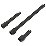 Neiko 00235A 1/2" Drive Impact Extension Bar, CR-V Steel | 3-Piece Set | 3", 5", 10" [並行輸入品]