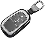 トヨタ 新型 ハリアー 80系 ランドクルーザー200系専用 キーケース キーカバーTPU製ブラック キーホルダー レザー 傷 汚れ防止 ドレスアップ [並行輸入品]
