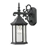 Elk Lighting 8611EW/65 Spring Lake Coach Lantern Small Matte Textured Black Finish [並行輸入品]
