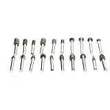 20個入り ダイヤモンド研削ヘッド 研磨ヘッド マウントポイント 精密研削 シャンク径6mm 粗砂