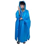 Là vestmon　子供レインコート レイングッズ 5-12歳　フード付け 環保EVA 無毒安全 防水 雨の日 出かけ 通園　山登り