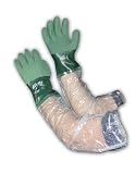 ActivGrip 56-AG567/XL Nitrile Coated Glove with Cotton Liner and Micro Finish Grip 25 Clear PVC Arm 