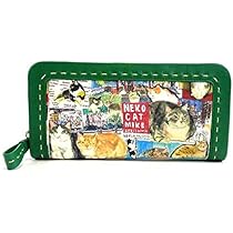 Manhattaner's マンハッタナーズ　長財布　ラウンドファスナー式　猫 Manhattaner's マンハッタナーズ 財布 ラウンドファスナー長財布