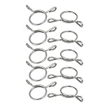 uxcell スプリングホースクランプ エアホースクリップ 304ステンレススチール 18mm内径 10個入り