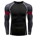 [JPAYAROGOAN] コンプレッション ウェア 加圧シャツ メンズ 長袖 スポーツインナー冷感インナー メンズ 長袖 速乾 アンダーシ