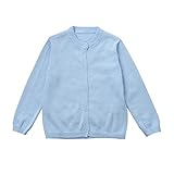 Karchi 子供服 カーディガン セーター ニット シンプル しっかり 冷房対策 無地 　快適 洗練 長袖 ジュニア 学生服 肩掛け キッズ 春秋用 入学式 普段着8色選べる 80-120　 (80