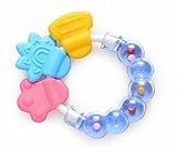 Hua Baby Teething Rattleおもちゃベルベビー3 – 9ヶ月の