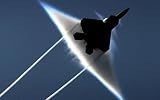Military Lockheed Martin F - 22 Raptor Fighter – 12 x 18メタルアルミ壁アート