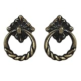 Baoblaze ドレッサー タンス キャビネット 食器棚　 　装飾 　引き出しつまみ　人気取手 　ドア部品　 ハンドル　 ノブ　ドアノブ 　 ネジ付き　２個