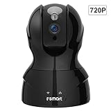 Fsmart ネットワークカメラ WIFIカメラ ワイヤレスIPカメラ 監視カメラ 720P 100万画素 首振り式 ベビーモニター ペット子供見守り動体検知 警報機能 双方向音声 遠隔操作 暗視機能