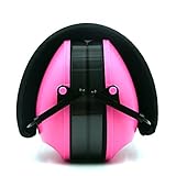 TOENNESEN 折り畳み式のヘッドバンド耳擁護者の子供たちのために聴力プロテクターイヤーマフ、小さな大人と女性 (赤い色)