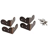 4個入りセット 装飾金具 アンティーク ボックスコーナープロテクター　装飾 家具 ジュエリーボックスのハードウェアメタルコーナー 58*21mm