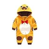 杜屋トヤ　タイガー　新生児服　コスチューム　ベビー長袖フード付きロンパース　かわいい着ぐるみ　前開き　ジッパー　カバーオール　ルームウェア　防寒着　子ども服　赤ちゃん　プレゼント　0-18ヶ月　59/