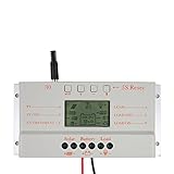 Y-SOLAR PWM 10A/20A/30A ソーラー充電コントローラ 12V/24V ソーラーパネル 電池 充電器制御 LCDスクリーンディスプレイ付き デュアルタイマー機能 (30A)