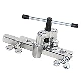 Fenteer チュービング　パイプ　フレアリング　ツール　キット　3 / 16-5 / 8インチ　フレア　チュービング　ブレーキ　ライン　ダブルフレアツール