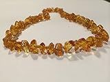 Baltic Amber Teething 12.5 inch Necklace for Babies (Unisex) (Honey) - Anti Flammatory, Drooling & T
