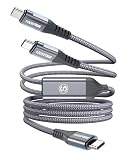 USB Type C ケーブル【1.3M/1本セット 2-in-1 PD 100W 】sweguard USB C to USB C ケーブル 急速充電 USB 2.0二股 2台同時充電 iPhone16/iPhone15 Pro Max Plus,iPad Pro/Air/,MacBook,Samsung Galaxy S24/S23,Pixel等Type-c機種対応(灰)