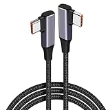 TRkin 【L字型】USB Cケーブル 100 W/5A PD3.0急速充電 ケーブル ナイロン編み】MacBook/Matebook/Chromebook/Pixel/Galaxy/Switch/ドローンなど対応【映像出力非対応】1M