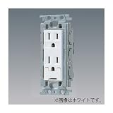 パナソニック 埋込アースターミナル付接地ダブルコンセント 絶縁取付枠付 フル端子S 15A 125V 利休色 WTF113248G