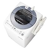 シャープ 洗濯機 穴なし槽 ES-GV8E-S インバーター搭載 シルバー系 8kg